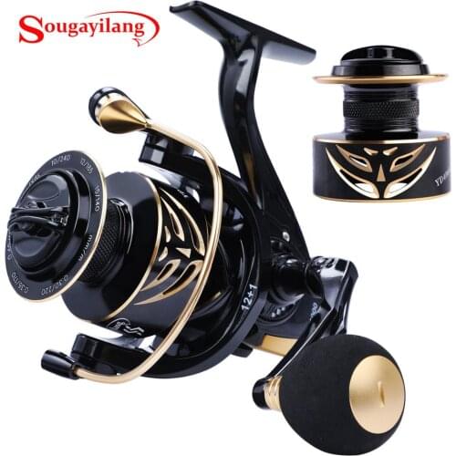 Sougayilang 1000-4000 Spinning Reel Water Resistance Spinning Reel 12KG Max Drag Power Fishing Reel for Bass Pike Fishing