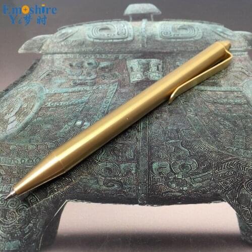 Top Brand Classic MB Ballpoint Pen Luxury Roller Ball Pen Brass Stationery Ballpoint Pens for Smooth Writing Supplies P278