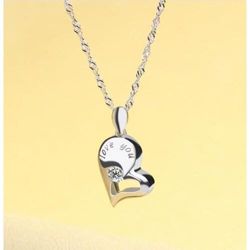 Couple necklace simple literary gift love pendant