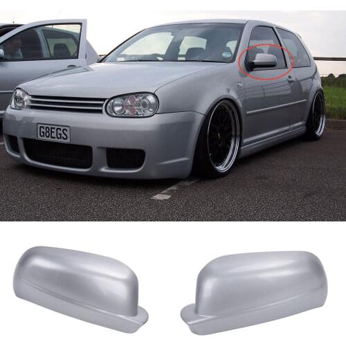 1 Pair Car Door Wing Mirror Cover Caps Fit For VW R32 GTI Rabbit Bora Golf 4 MK4 Jetta Passat 1996 - 2004 3B1857537 3B1857538