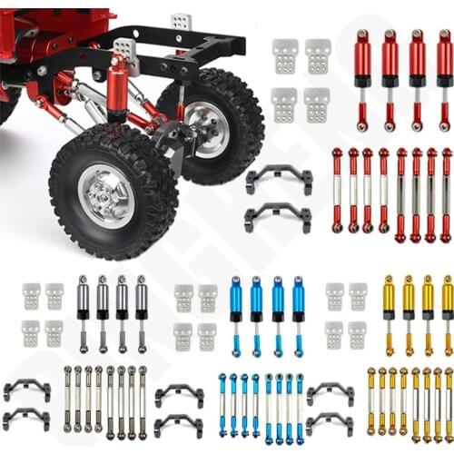 Metal Shock Rod Combination Suitable for WPL B14 B24 C14 C34 1:16 Remote Control Car Modification Upgrade Accessories