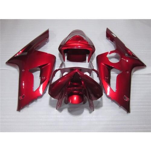 Complete aftermarket Body Kits For Kawasaki 03 04 ZX6R 2003 2004 ZX 6R Injection ABS Fairings Motorcycle red Fairing Kit