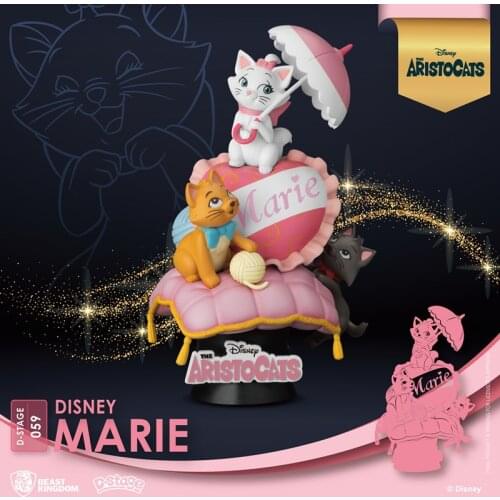 Beast kingdom Disney MARIE Aristo Cats animation scene Desktop dolls Garage Kits Model Kits Collection Gift Toy