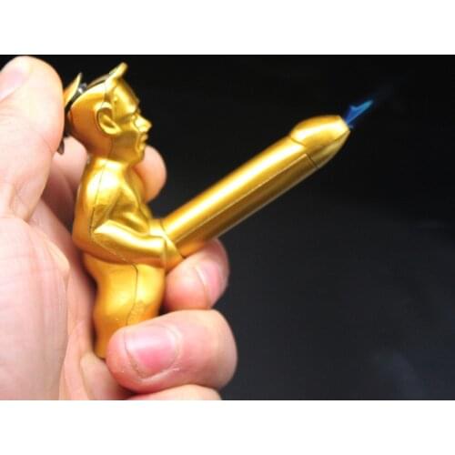 New Cigarette Accessories Inflatable Butane Gas Lighter Multifunctional Novel Windproof Lighter Interesting Gadgets