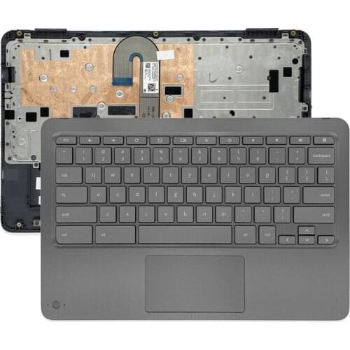 NEW Original Laptop Palmrest Upper Case For HP Chromebook X360 11-AE C Shell With Keyboard US Version Black