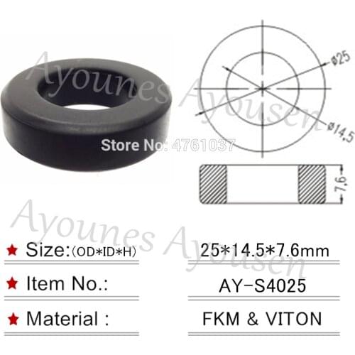 Wholesale 10pieces For Nissan Skyline RB25DET Engine Fuel Injector Rubber Seals 25*14.5*7.6mm For AY-S4025