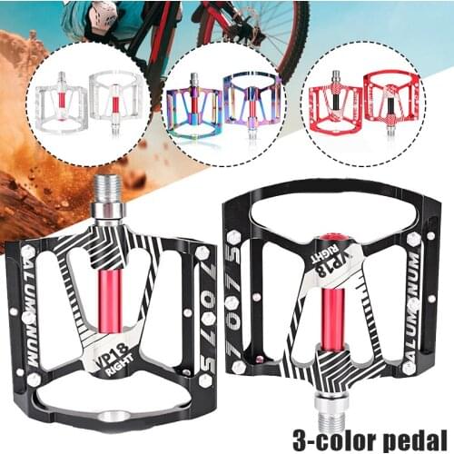 Mountain Bicycle Pedals Aluminum Antiskid Durable Bicycle Cycling 3 Bearing Pedals for Leisure BMX Road Bike SAL99