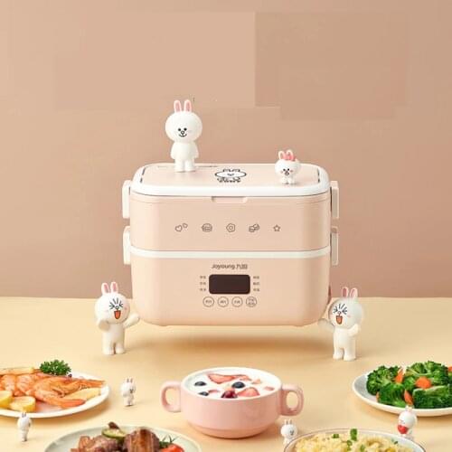 220V 2 Layers Portable Electric Heating Rice Cooker Household Mini 1.5L Electric Multi Cooker Rice Cooker For Travel Office