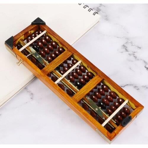 Portable Chinese 13 Digits Column Abacus Arithmetic Soroban Calculating Counting Math Learning Tool School Office Use