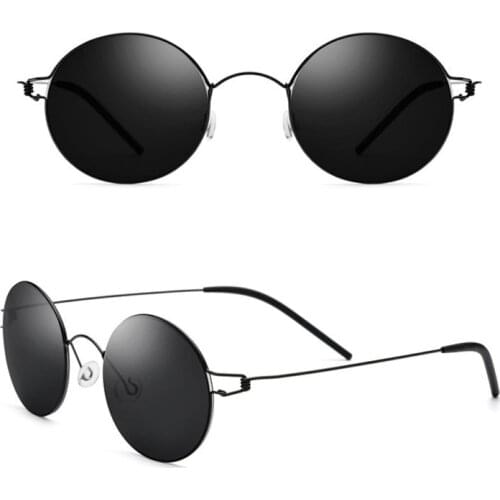 Lightweigt Titanium Retro frame sunglasses men vintage sun glasses women eyewear UVA/UVB protection&decoration oculos de grau