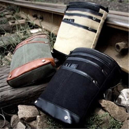 Medieval renaissance adult male Viking Knight pirate cosplay leather vintage decorative pocket bag