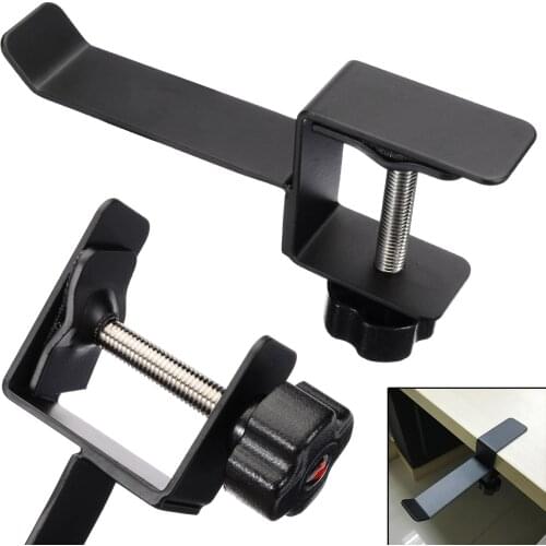 Steel Headset Earphone Hanger Stand Black High Quality Headphone Mount Holder Replacement Table Clamp Bracket