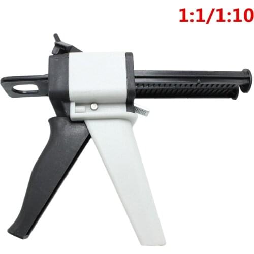 Universal Fitting Dental Impression Mixing Silicone Rubber Tray Dispenser Gun Dispensing Caulking 1:1 /1:10 50ml Dental Lab Tool