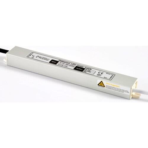 Ac/dc 24v power supply 20w waterproof led driver,Aluminum AC 110V ac220V to 24v LED Driver Lighting Transformer for LED light