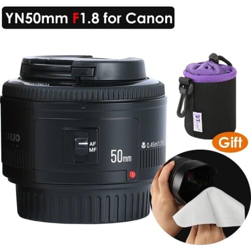 YONGNUO YN50mm f1.8 Auto Focus Lens for Canon EOS 60D 70D 5D2 5D3 600D 1200D 6D 650D DSLR Cameras Lens YN EF 50mm f/1.8 AF Lens