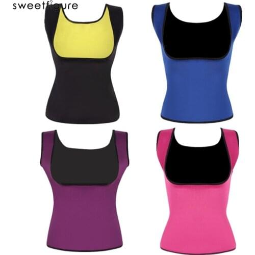 Women Neoprene Shapewear Push Up Vest Weight Loss Waist Trainer Sauna Body Body Shaper Waist Cincher Corset Slimming Sweat Vest