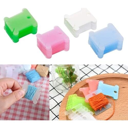 10Pcs Embroidery Thread Holder Floss Craft Bobbin Cross Stitch Storage Holder Sewing Thread Board Card Craft Kit Organizer