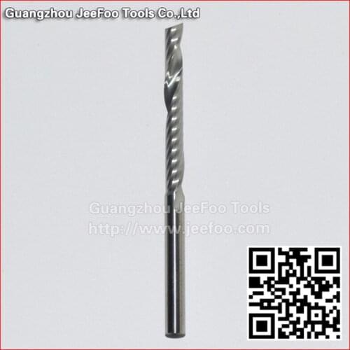 4*32 Single Flute CNC Router Bits One Flute Spiral End Mills Carbide Milling Cutter Spiral PVC Cutter