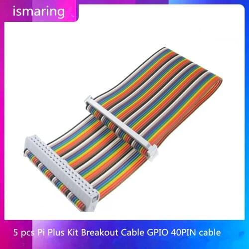 5 pcs Pi Plus Kit Breakout Cable GPIO 40PIN cable Raspberry Pi 3&Raspberry Pi 2 Model B long 20CM