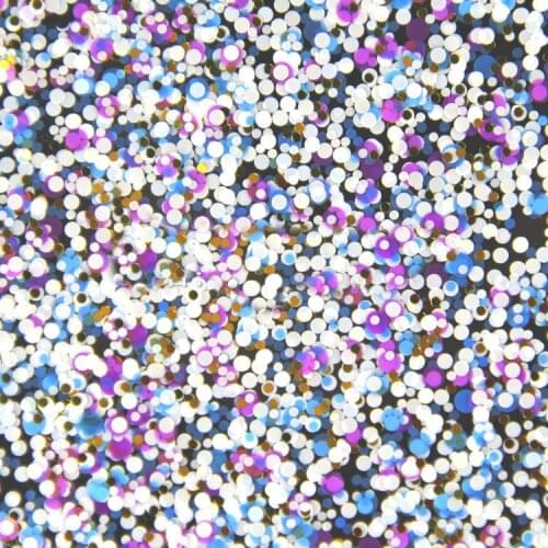 500Gram/lot Round Glitter Blue White Gold Purple Shiny Metallic Nail Art Resin Slime Decoden Supplies 1mm2mm3mm Mixed YMP-06