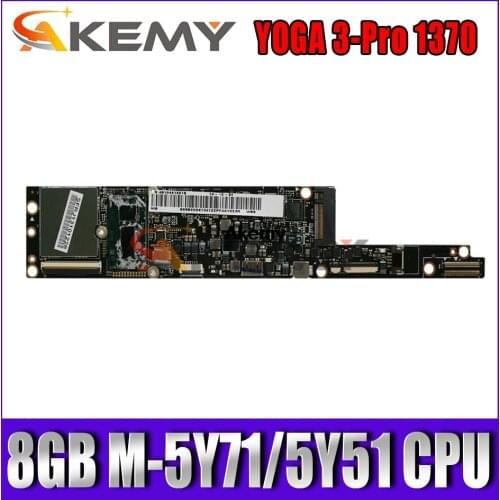 Akemy NM-A321 Mainboard For Lenovo YOGA 3-Pro 1370 Laptop Motherboard 8GB-RAM M-5Y71/5Y51 CPU work 100% original