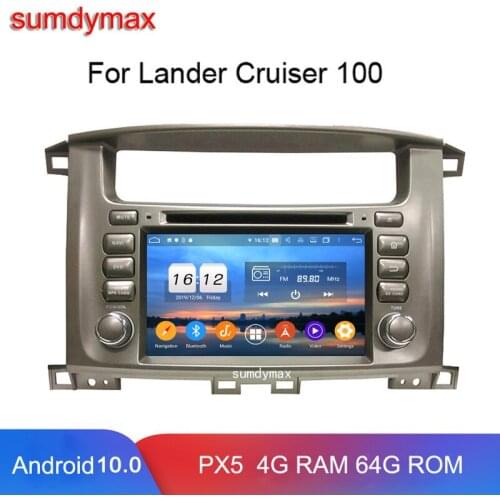 8core DSP android10 car multimedia player for Toyota Lander Cruiser LC100 2003-2008 gps navigation car radio stereo headunit