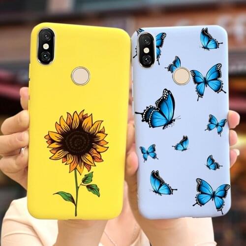 For Xiaomi Redmi S2 Case Beautiful Flowers Butterfly Phone Cases For Xiaomi Redmi S2 S 2 RedmiS2 Soft Silicone Back Cover Bumper