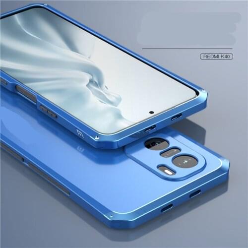 Luxury Armor Metal Aluminum+PC Heavy Duty Phone Protect Funda Coque Cover For Redmi K40 K40PRO case