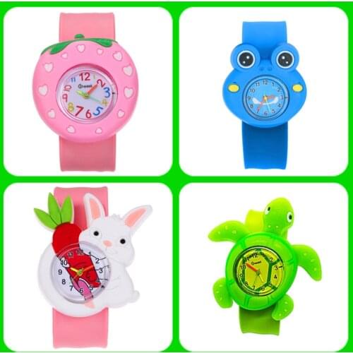 New style ! Children Cartoon Quartz Watch 4 Kinds of Animal for Kids Boys Girls Clock Christmas Gift Toys Digital Wrist Watches