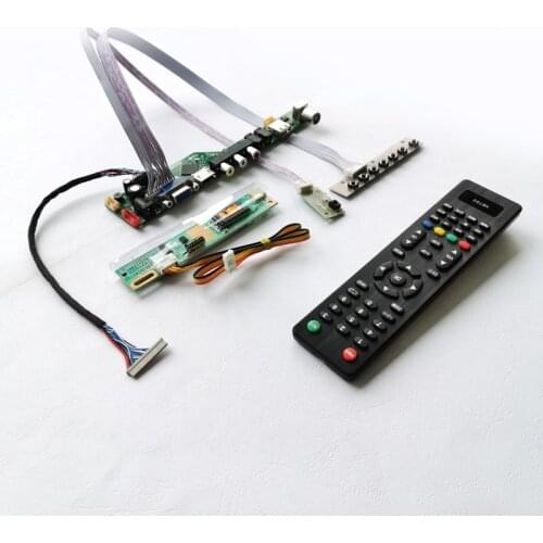 For HT14X11/HT14X12/HT14X13 VGA USB Remote 20-Pin LVDS notebook PC 1CCFL 1024*768 14.1" LCD display controller card DIY kit