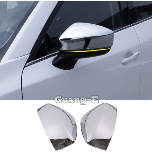 For Mazda CX-5 CX5 2017 2018 2019 2020 Car Styling Decoration Stick Rear View Rearview Side Glass Mirror Cover Trim Frame