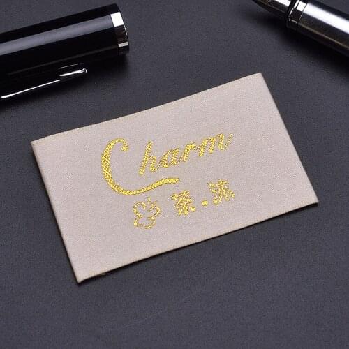 Customized oem garment labels clothing tags custom cloth tag custom woven labels tags for clothing labels printed