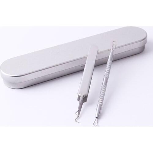 Blackhead Remover Tool Skin Care Tools Stainless Steel Comedone Acne Extractor Tweezer Pimple Removal Needles Plastic Case