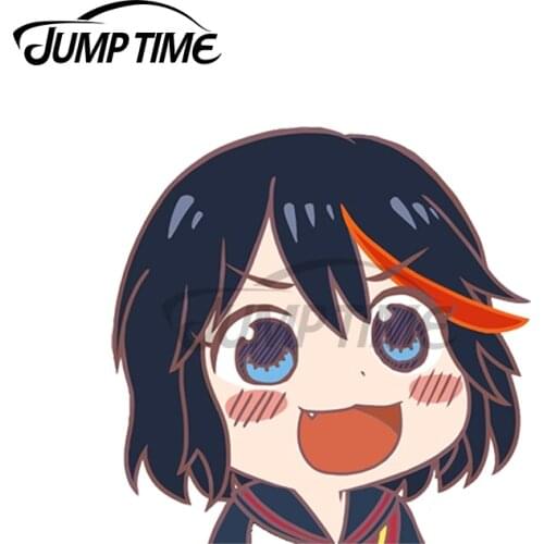 JumpTime 13 x 9.8cm For Kill la Kill Ryuko Funny Car Stickers Personality Air Conditioner Decal Bumper Waterproof Scratch-Proof