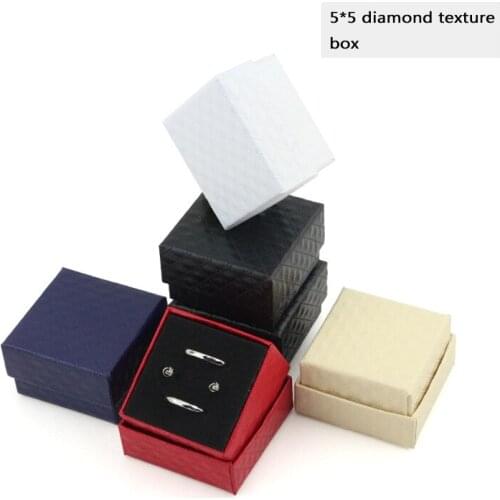 Fashion Diamond Series Earring Box Ring Box Gift Jewelry Box Wholesale Free Shipping Earring Packaging Boxes for Packaging
