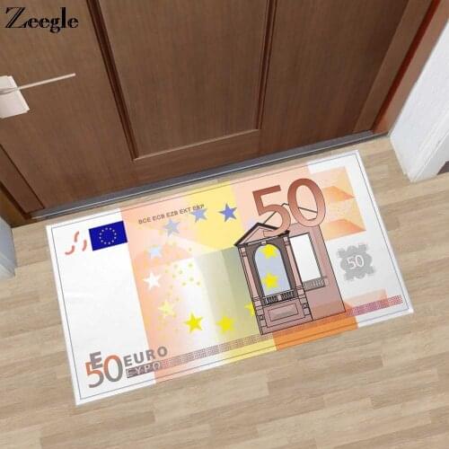 Zeegle Doormat Floor Mat Absorbent Bathroom Doormat Anti-slip Kitchen Carpet Bedroom Rug Soft Hallway Floor Mat Outdoor Door Mat