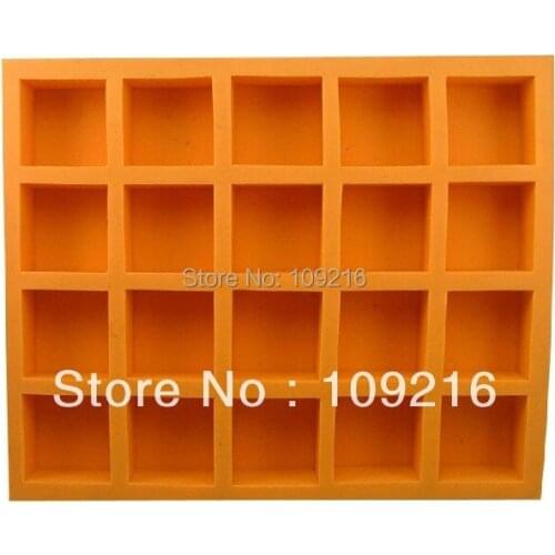 Wholesale!!!1pcs Twenty-Foursquare Grid (R0408) Silicone Handmade Soap Mold Crafts DIY Mold