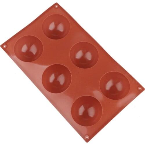 Semicircular Cake Mold Silicone Mold Hemispherical DIY Round Shape -40 To 230 Degrees Celsius Bar 100% Silicone Soap Mold; Jelly