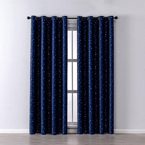 Modern Printed Star Blackout Curtains For Living Room Bedroom Window treatment Curtain Drapes Blinds For Kitchen Thick Curtains