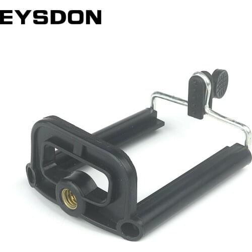 EYSDON Universal Simple Smartphone Holder Clamp Cell Phone Clip Stand with 1/4 Inch Tripod Mount Hole for 55-85mm Width Range
