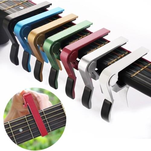 Universal Capo Guitar Accessories Quick Change Clamp Key Aluminium Alloy Metal Acoustic Classic Guitar Capo for Guitar Parts