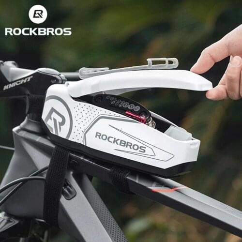 ROCKBROS Bicycle Bag 4-6.5" Phone Bag Waterproof Front Frame Cycling Bag Sensitive Touch Screen MTB Road Bike Bag