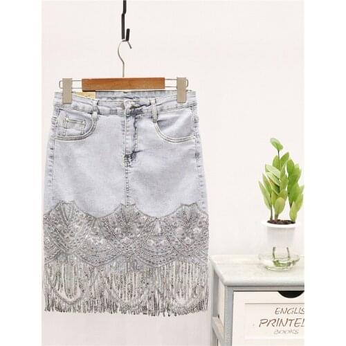 YSBFALNZ Denim Skirts For Women