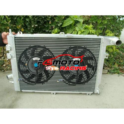 Aluminum Radiator + Fan For Opel Vectra Vauxhall Calibra MK3 III C20LET 16V 2.0i Turbo 4x4 Turbo Manua Turbocharged 1992-1997