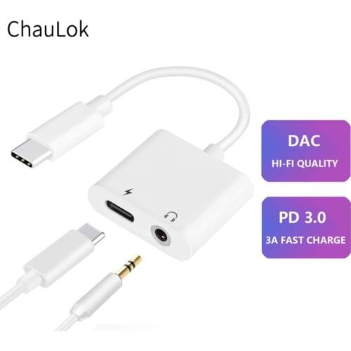 Type C to 3.5mm Headphone Audio Charger Adapter 2 in 1 USB Type C Earphone Jack Converter for Pixel 2 34XL Samsung Huawei Xiaomi