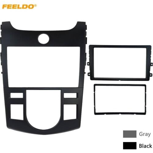 FEELDO Car Stereo Radio Fascia Panel Frame Trim Dash Face Plate Installation Kit For KIA Cerato/Forte/Naza Forte Auto AC #HQ5749