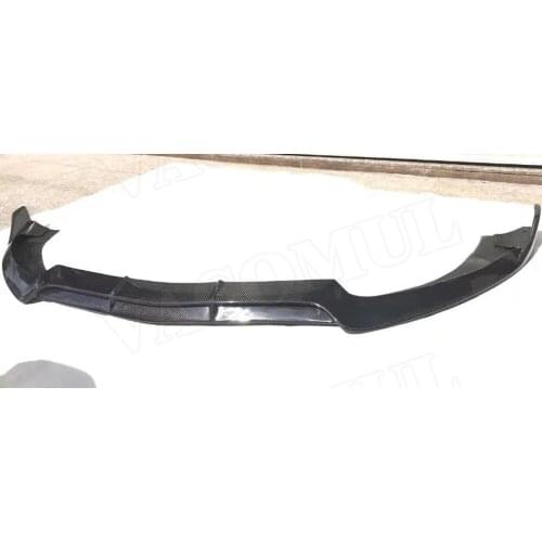For C Class Carbon Fiber Front Bumper Lip Spoiler for Mercedes Benz W205 C180 C200 C260 Standard Bumper 15-19 Car Styling