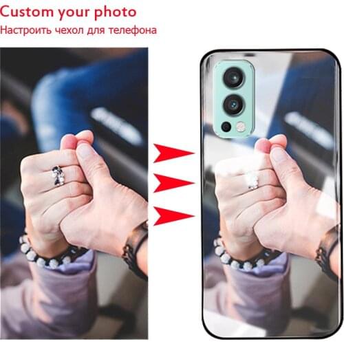 Customized Phone Case For OnePlus Nord 2 5G Glass Case Customized Picture Names OnePlus Nord 2 Cover Photo Cases Covers DIY Make