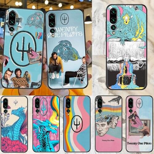 SCALED AND ICY Twenty One Pilots Phone case For Huawei Honor 6 7 8 9 10 10i 20 A C X Lite Pro Play black pretty waterproof 3D