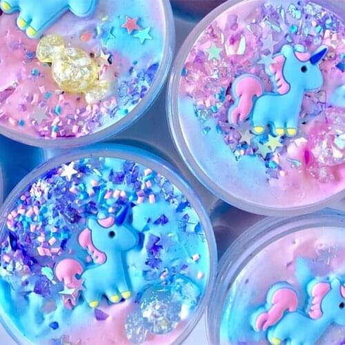 Colorful Hand Modeling Clay Putty Slime Play Dough Magnetic Plasticine Children Toys for Kids Unicorn Slime DIY Toy 60ML / 100ML